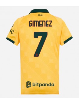 Billige AC Milan Santiago Gimenez #7 Tredjedrakt Dame 2025-26 Kortermet